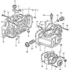Guía completa del diagrama de transmisión estándar para Jetta A4